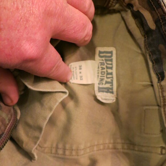 duluth trading mens camo pants 38 x 32 - Picture 3 of 3